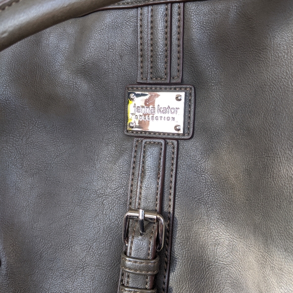 Jenna Kator Satchel/ Shoulder Handbag Buckle Accent - Picture 3 of 10